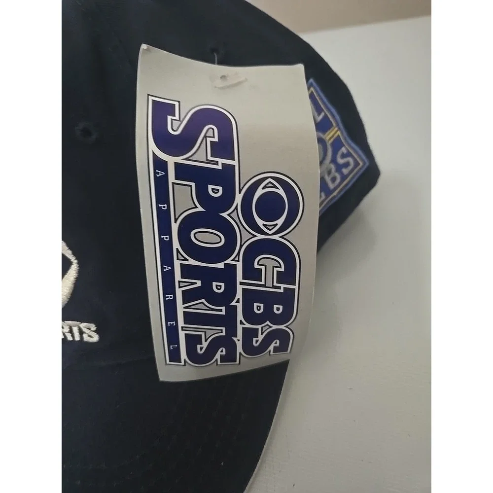 NWT Vtg 90s CBS Sports Hat K-Products Made In USA Navy‎ White Deadstock Cap
